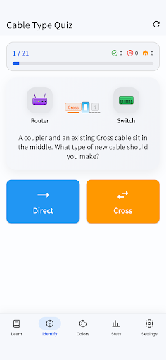 Cabling Trainer: T568A/B Quiz screenshot 2
