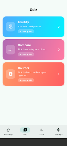 Poker Rank Trainer: Hand Quiz screenshot 2