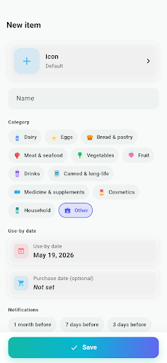 Expiration Alarm - Food & Meds screenshot 4