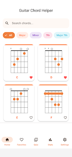 Guitar Chord Helper - Diagrams screenshot 1