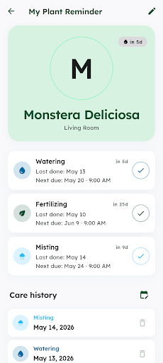 My Plant Reminder - Watering screenshot 2