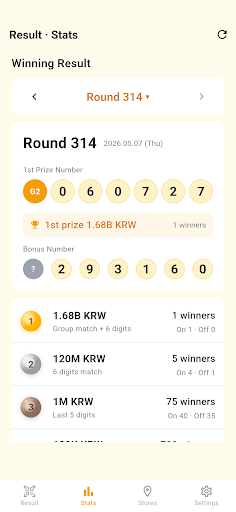 Pension Lottery - QR & Stats screenshot 1