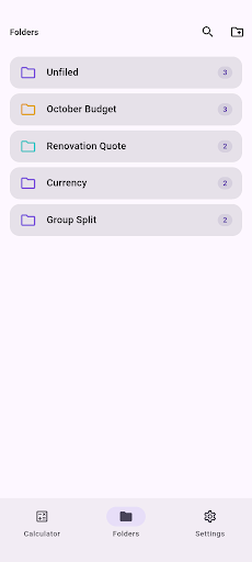 CalcNote: Calc Log & Folders screenshot 2
