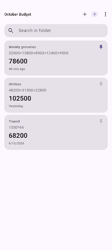 CalcNote: Calc Log & Folders screenshot 3