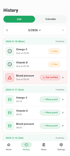 Photo Med Tracker - Med Alarm screenshot 2
