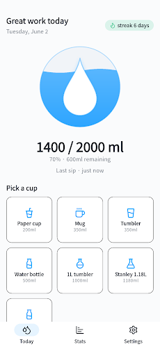 WaterDrop · Water Tracker screenshot 1