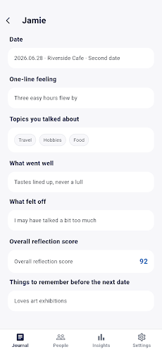 DateNotes: Dating Journal screenshot 2
