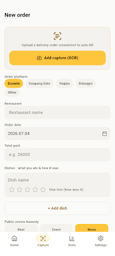 DishVerdict: Delivery Food Log screenshot 3