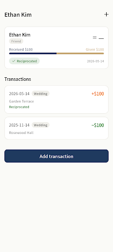 GiftLedger - Gift Money Ledger screenshot 2