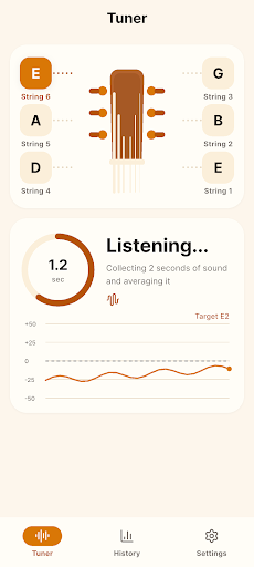 Easy Guitar Tuner: Pitch Meter screenshot 2