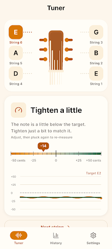 Easy Guitar Tuner: Pitch Meter screenshot 3