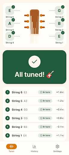 Easy Guitar Tuner: Pitch Meter screenshot 4