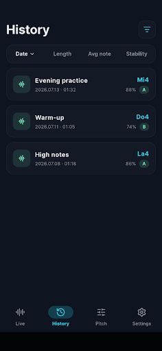 PitchVox - Vocal Pitch Monitor screenshot 3