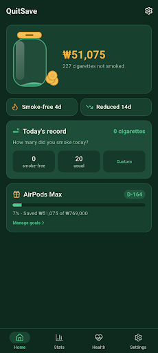 QuitSave: Quit Smoking Tracker screenshot 1