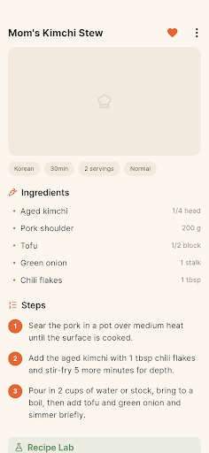 Reciplab - Recipe Keeper & Lab screenshot 2