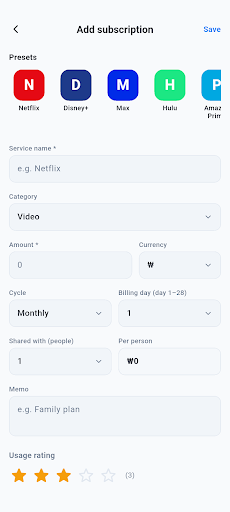 SubsCount: Subscriptions screenshot 4