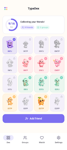 TypeDex: Personality Type Dex screenshot 1