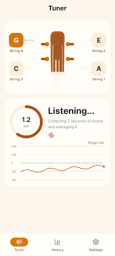 Easy Ukulele Tuner Pitch Meter screenshot 2