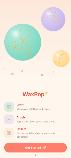 WaxPop: Wax Ball Crushing ASMR screenshot 1