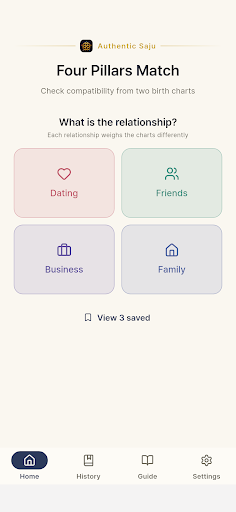 Four Pillars Match – BaZi screenshot 1