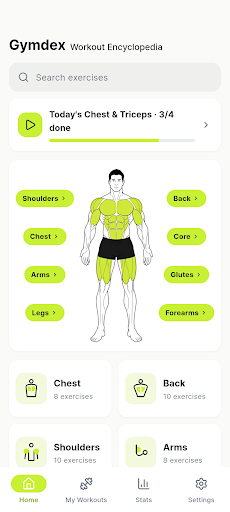 Gymdex - Gym Exercise Tracker screenshot 1
