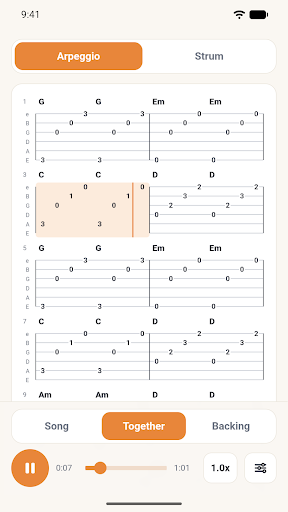 MP3 to Guitar & Ukulele Chords screenshot 3